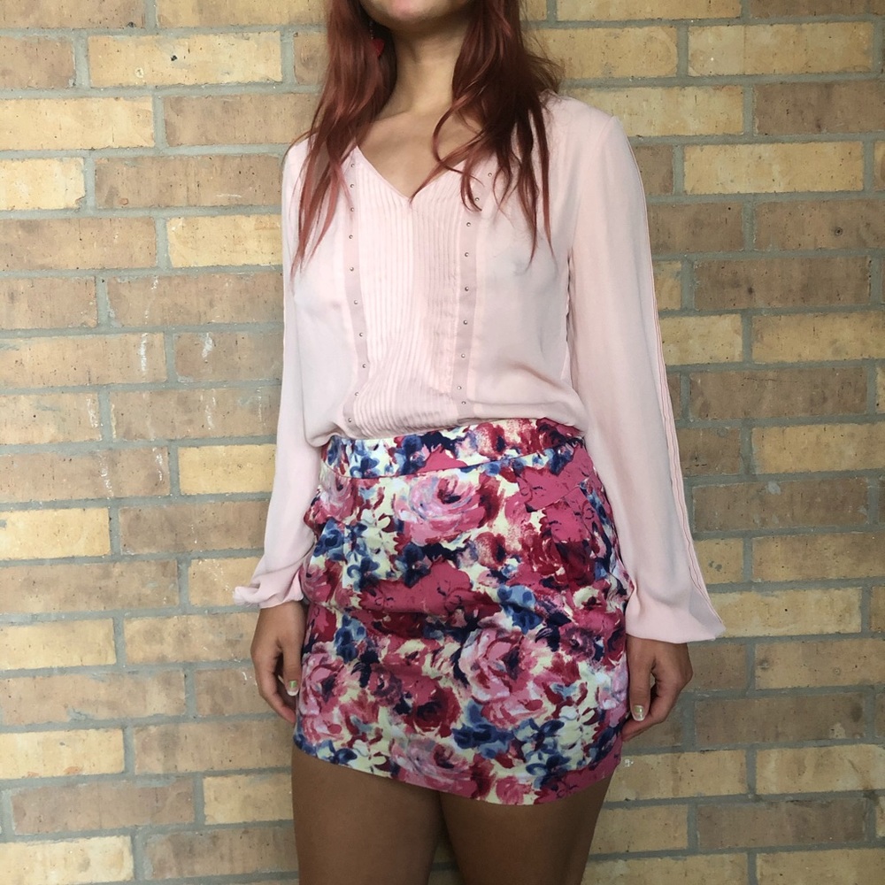 Pink blouse